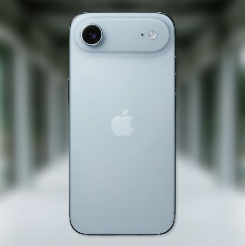 A person holding an iPhone Air